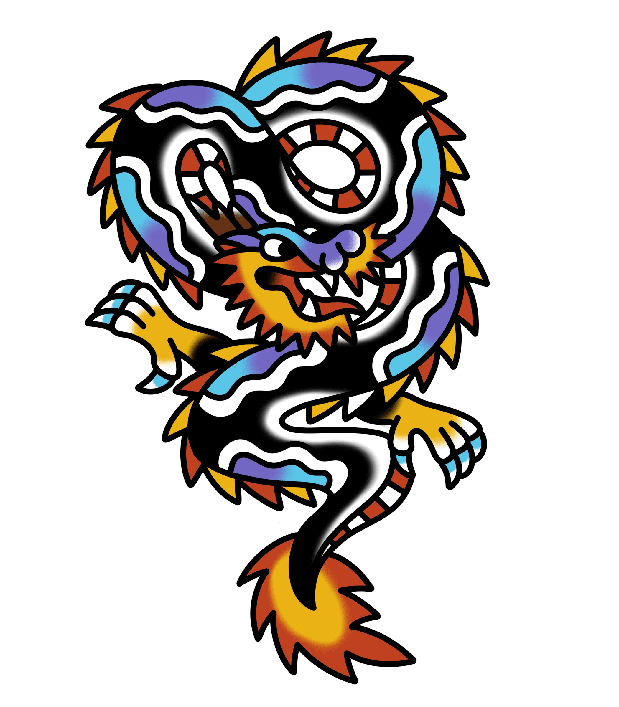 Tattoo design titled: Cute Dragon